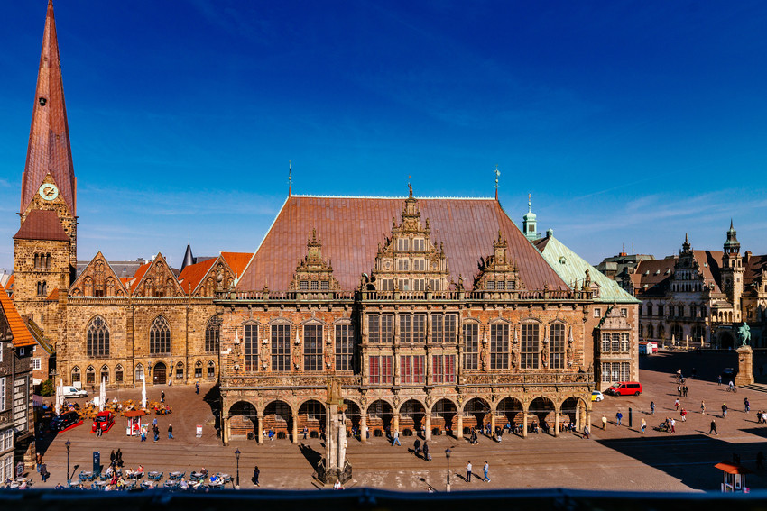 Blick auf das Bremer Rathaus